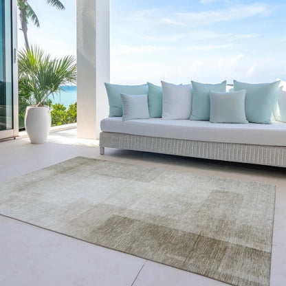 Opaline Brown Washable Indoor - Outdoor Rug - LOOMLAN - LOOMLAN Rugs - Outdoor Rugs