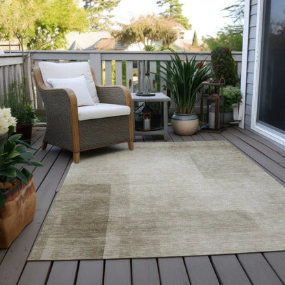 Opaline Brown Washable Indoor - Outdoor Rug - LOOMLAN - LOOMLAN Rugs - Outdoor Rugs