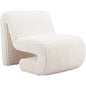 Opam White Armless Accent Chair - LOOMLAN - Zuo Modern - Accent Chairs