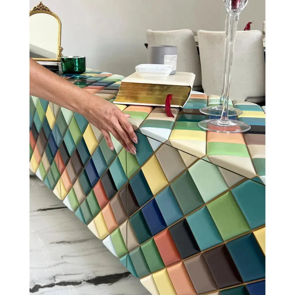 Opaque Rainbow Diamond Wood Credenza - LOOMLAN - Victor Betancourt - Sideboards