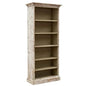 Open Shelf Bookcase Disrupted White - LOOMLAN - Sarreid - Bookcases