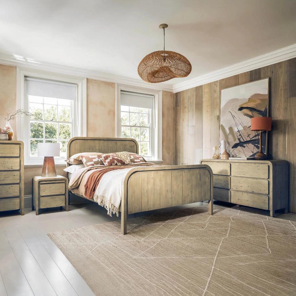 Opera Minimalist Wooden 2 Drawer Nightstand - LOOMLAN - LH Imports - Nightstands