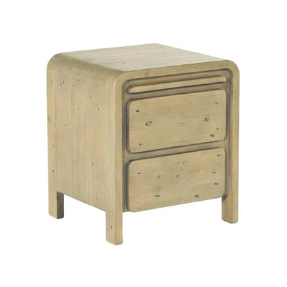 Opera Minimalist Wooden 2 Drawer Nightstand - LOOMLAN - LH Imports - Nightstands