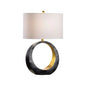 Ophelia Circle Designed Black Table Lamp - LOOMLAN - Wildwood - Table Lamps