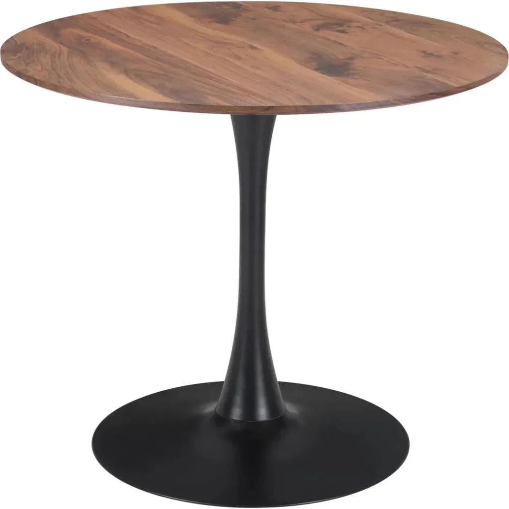 Opus Dining Table Brown & Black-Dining Tables-Zuo Modern-LOOMLAN