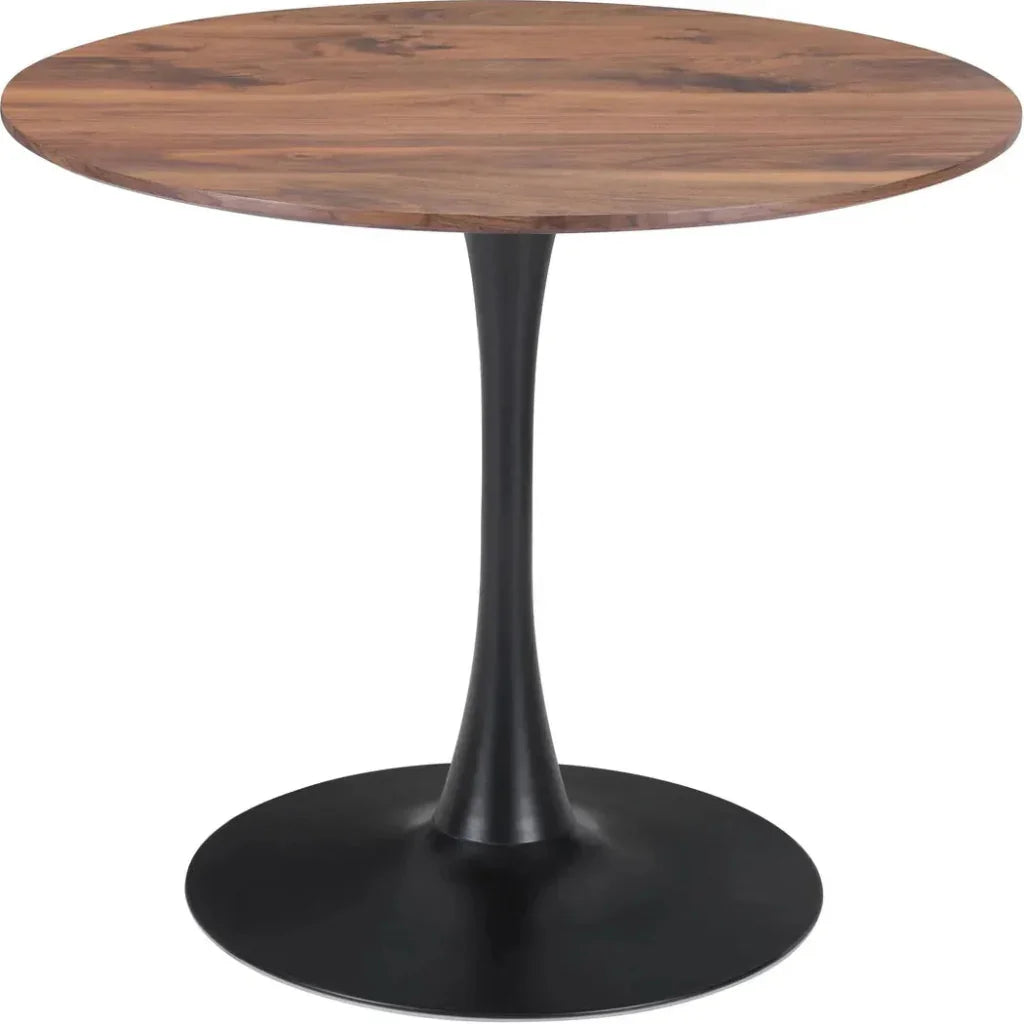 Opus Dining Table Brown & Black-Dining Tables-Zuo Modern-LOOMLAN