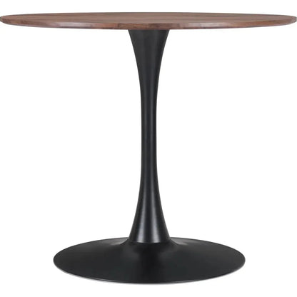 Opus Dining Table Brown & Black-Dining Tables-Zuo Modern-LOOMLAN