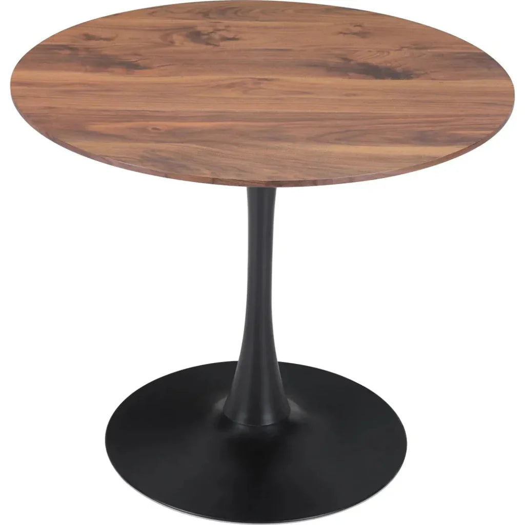 Opus Dining Table Brown & Black-Dining Tables-Zuo Modern-LOOMLAN