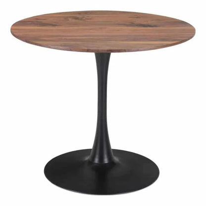 Opus Dining Table Brown & Black-Dining Tables-Zuo Modern-LOOMLAN