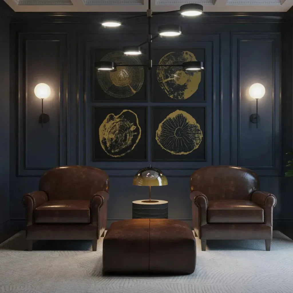 Oralee Chandelier Black Adjustable Arms - LOOMLAN - SUNPAN - Chandeliers