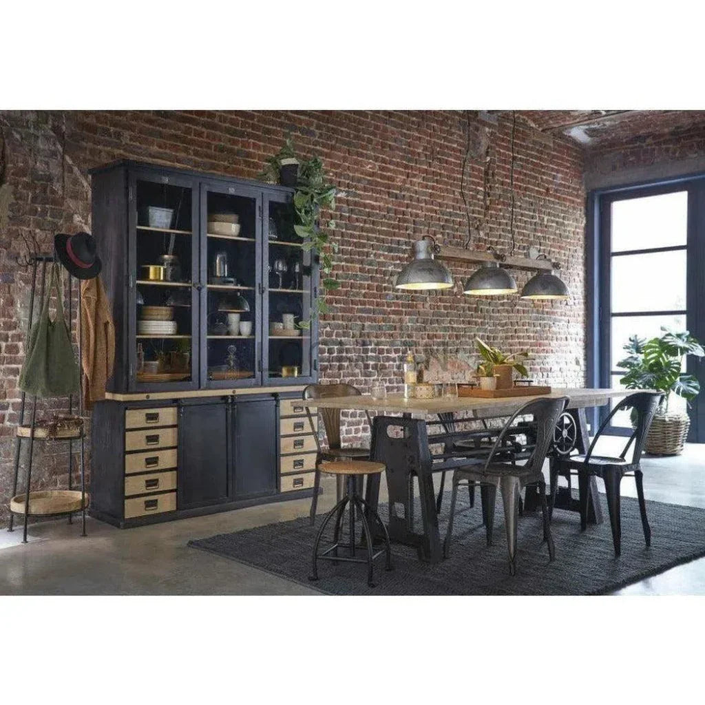 Oraveth Wooden Adjustable Dining Table-Dining Tables-LOOMLAN-LOOMLAN