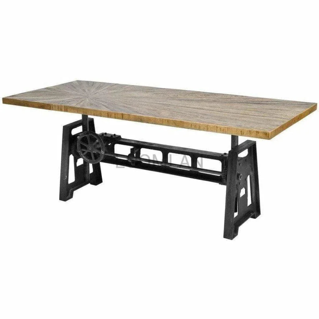 Oraveth Wooden Adjustable Dining Table-Dining Tables-LOOMLAN-LOOMLAN