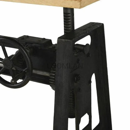 Oraveth Wooden Adjustable Dining Table-Dining Tables-LOOMLAN-LOOMLAN