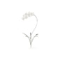 Orchid Stem Silver Flower Sculpture - LOOMLAN - Chelsea House - Statues & Sculptures