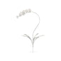 Orchid Stem Silver Flower Sculpture - LOOMLAN - Chelsea House - Statues & Sculptures