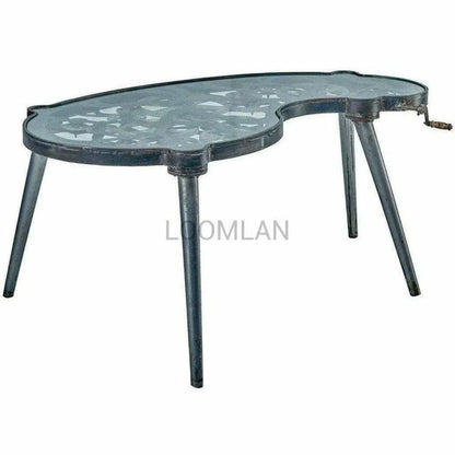 Orelan Glass Top Writing Table-Home Office Desks-LOOMLAN-LOOMLAN