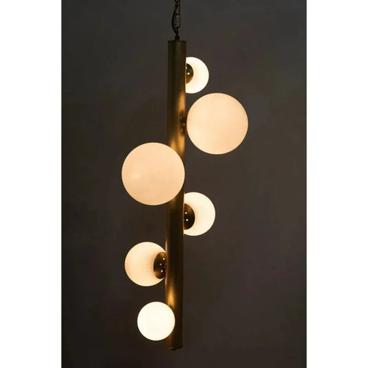 Orellana Metal Chandelier With Brass Finish - LOOMLAN - Noir - Chandeliers