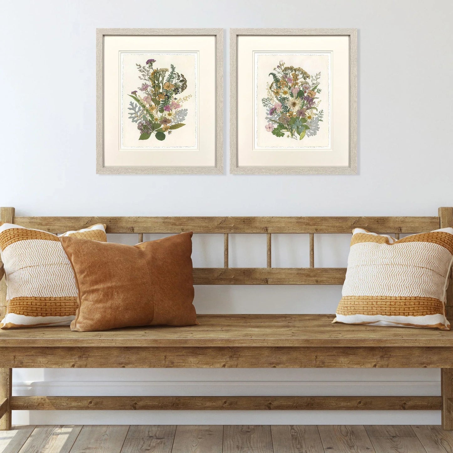 Organica Bouquet Green Framed Wall Art 2PC