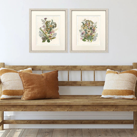 Organica Bouquet Green Framed Wall Art 2PC