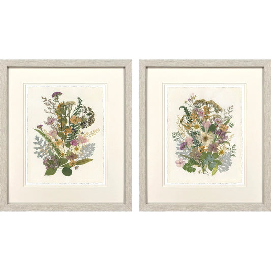 Organica Bouquet Green Framed Wall Art 2PC