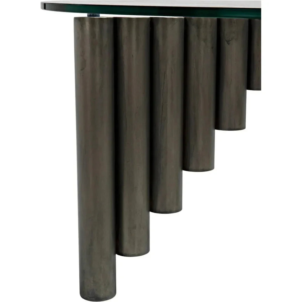 Organum Coffee Table, Gun Metal Finish - LOOMLAN - Noir - Coffee Tables
