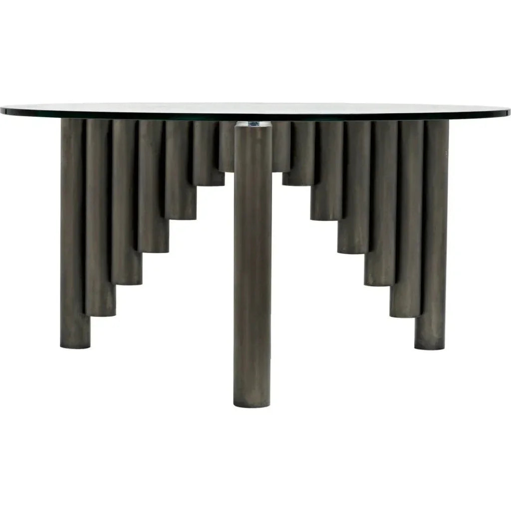 Organum Coffee Table, Gun Metal Finish - LOOMLAN - Noir - Coffee Tables