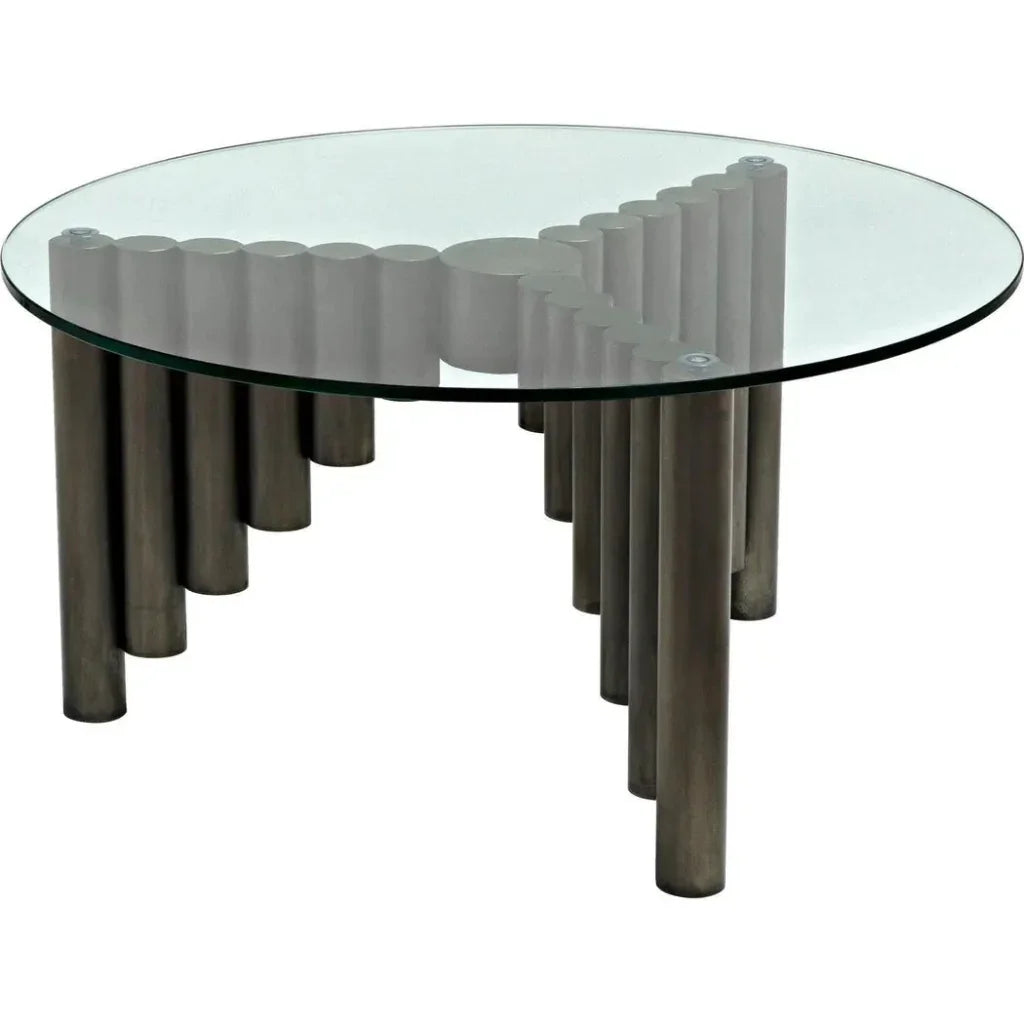 Organum Coffee Table, Gun Metal Finish - LOOMLAN - Noir - Coffee Tables