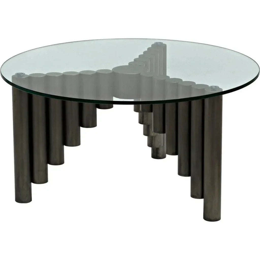 Organum Coffee Table, Gun Metal Finish - LOOMLAN - Noir - Coffee Tables
