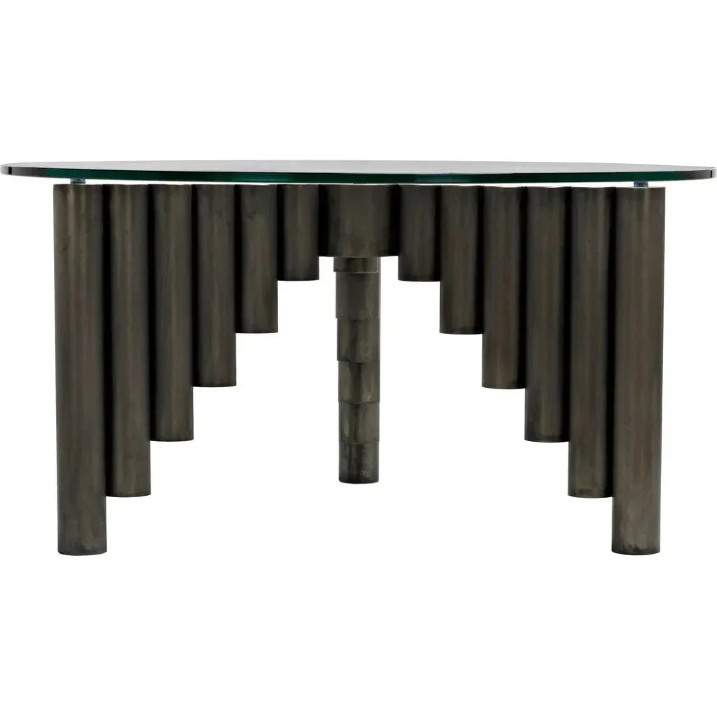 Organum Coffee Table, Gun Metal Finish - LOOMLAN - Noir - Coffee Tables