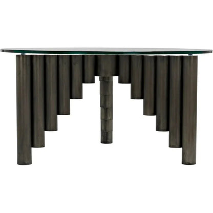 Organum Coffee Table, Gun Metal Finish - LOOMLAN - Noir - Coffee Tables
