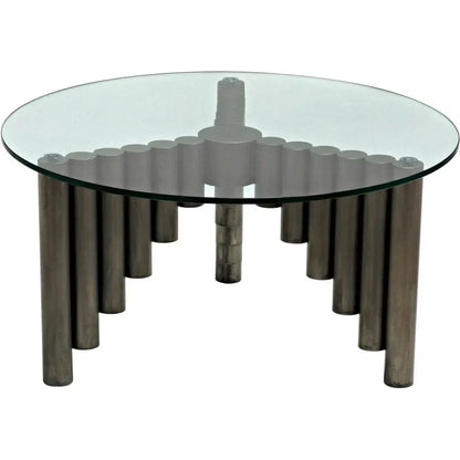 Organum Coffee Table, Gun Metal Finish - LOOMLAN - Noir - Coffee Tables
