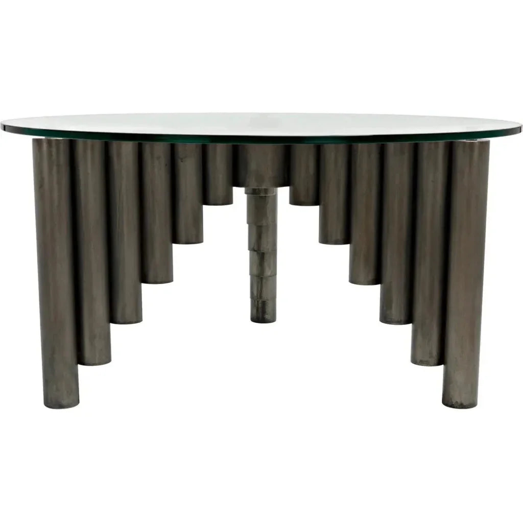 Organum Coffee Table, Gun Metal Finish - LOOMLAN - Noir - Coffee Tables