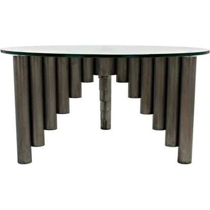 Organum Coffee Table, Gun Metal Finish - LOOMLAN - Noir - Coffee Tables