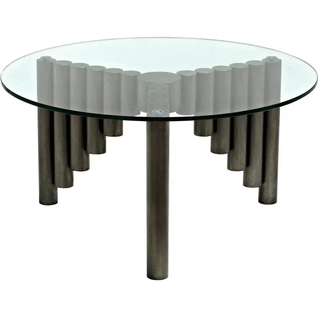 Organum Coffee Table, Gun Metal Finish - LOOMLAN - Noir - Coffee Tables