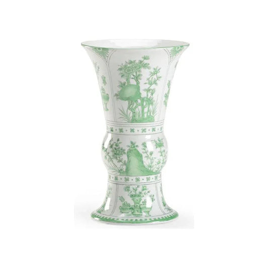 Oriental Hand Painted Porcelain Vase - LOOMLAN - Chelsea House - Vases & Jars