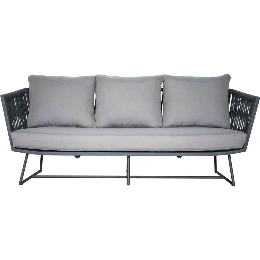 Orion 3 Seat Sofa - Dark Pebble Outdoor - LOOMLAN - Seasonal Living - Outdoor Sofas & Loveseats