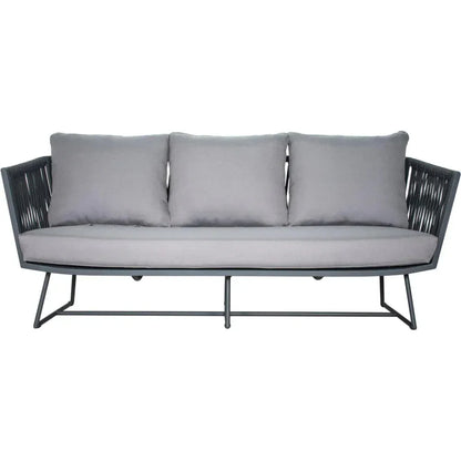 Orion 3 Seat Sofa - Dark Pebble Outdoor - LOOMLAN - Seasonal Living - Outdoor Sofas & Loveseats