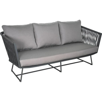 Orion 3 Seat Sofa - Dark Pebble Outdoor - LOOMLAN - Seasonal Living - Outdoor Sofas & Loveseats