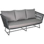 Orion 3 Seat Sofa - Dark Pebble Outdoor - LOOMLAN - Seasonal Living - Outdoor Sofas & Loveseats