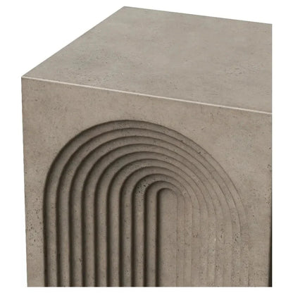 Orion Concrete Made Outdoor Stool-Garden Stools-Urbia-LOOMLAN