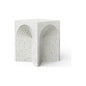 Orion Concrete Made Outdoor Stool-Garden Stools-Urbia-Ivory Terrazzo-LOOMLAN
