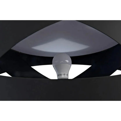 Orion Steel and White Marble Floor Lamp-Floor Lamps-Noir-LOOMLAN