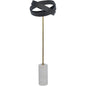 Orion Steel and White Marble Floor Lamp-Floor Lamps-Noir-LOOMLAN