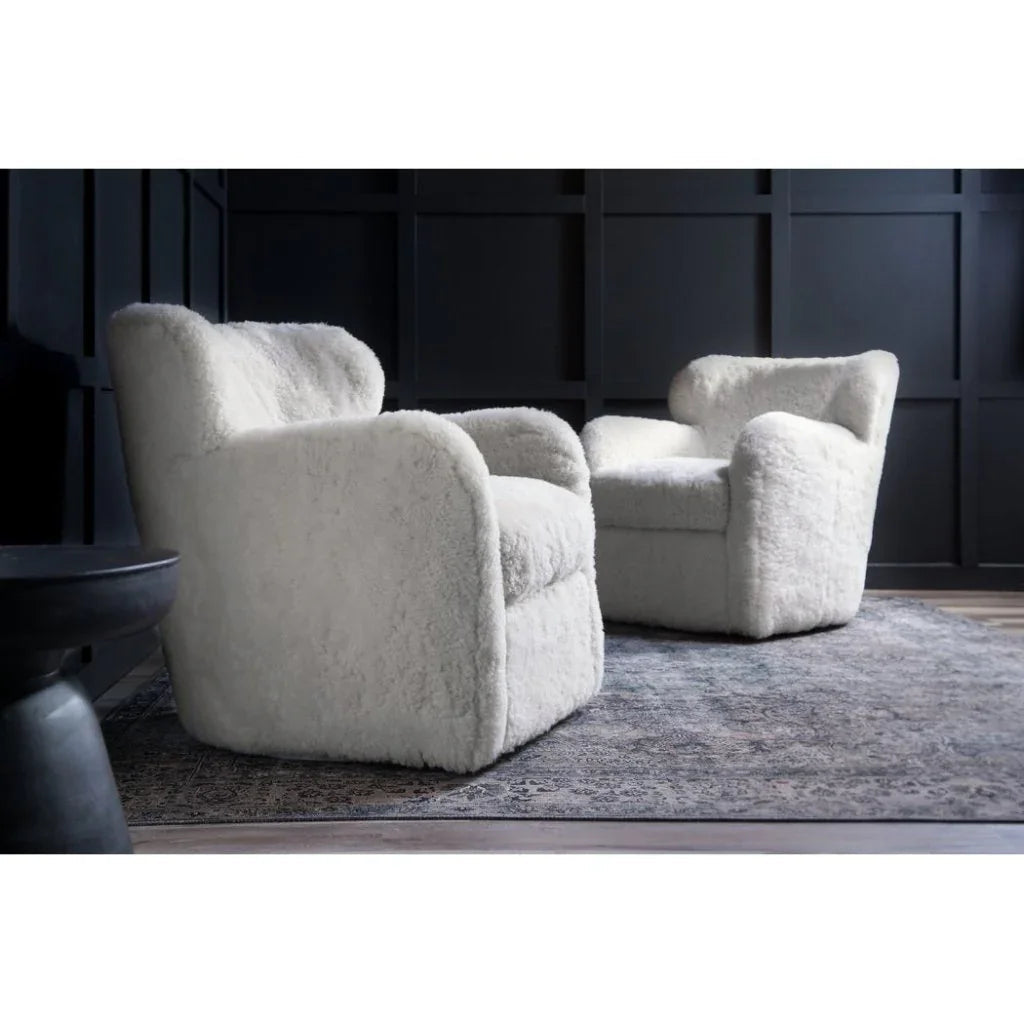Orleans Classic Designed Swivel Chair - LOOMLAN - Olivia + Quinn - Club Chairs
