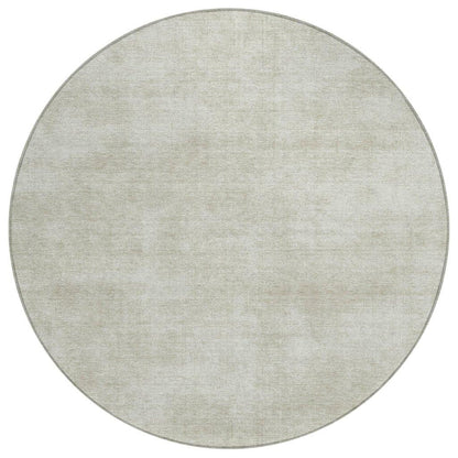 Orlena Beige Washable Indoor-Outdoor Rug-Outdoor Rugs-LOOMLAN Rugs-8' x 8'-LOOMLAN
