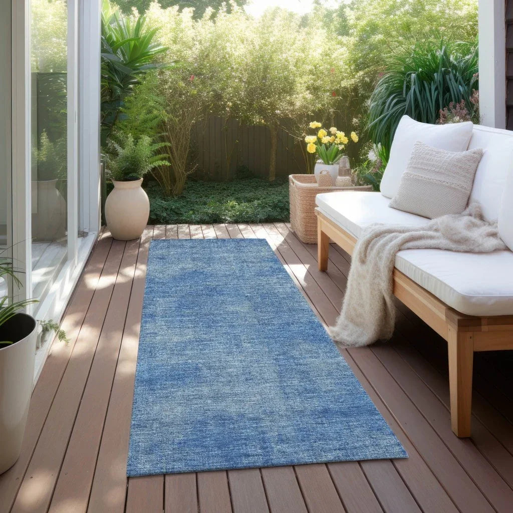 Orlena Blue Washable Indoor-Outdoor Rug-Outdoor Rugs-LOOMLAN Rugs-LOOMLAN