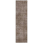 Orlena Brown Washable Indoor-Outdoor Rug-Outdoor Rugs-LOOMLAN Rugs-2'3" x 7'6"-LOOMLAN