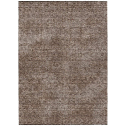 Orlena Brown Washable Indoor-Outdoor Rug-Outdoor Rugs-LOOMLAN Rugs-2'6" x 3'10"-LOOMLAN