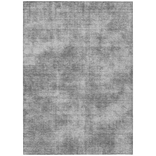 Orlena Gray Washable Indoor-Outdoor Rug-Outdoor Rugs-LOOMLAN Rugs-2'6" x 3'10"-LOOMLAN