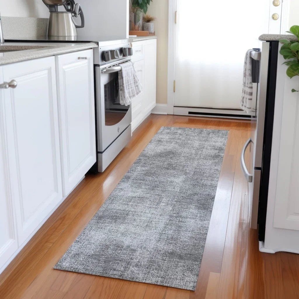 Orlena Gray Washable Indoor-Outdoor Rug-Outdoor Rugs-LOOMLAN Rugs-LOOMLAN